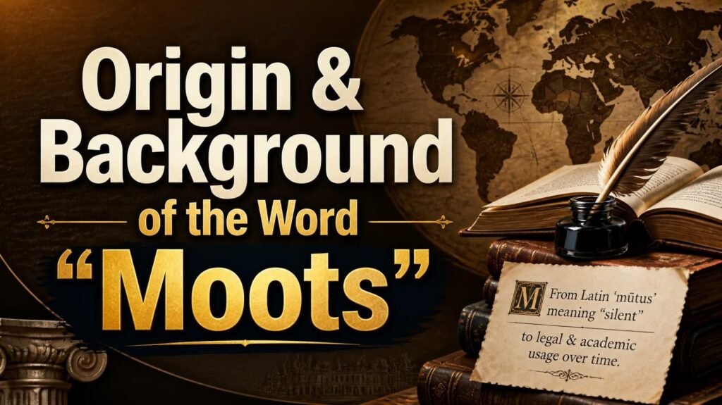 Origin & Background of the Word “Moots”