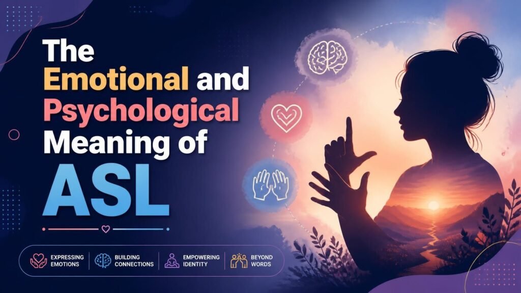 The Emotional and Psychological Meaning of ASL